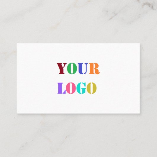 Aangepaste Logo promoties voor bedrijven op maat Contactkaartje (Achterkant)