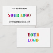 Aangepaste Logo promoties voor bedrijven op maat Contactkaartje (Voorkant / Achterkant)