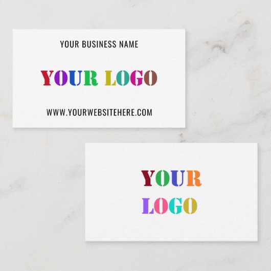 Aangepaste Logo promoties voor bedrijven op maat Contactkaartje (Voorkant / Achterkant)