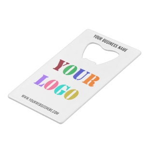 Aangepaste Logo promoties voor bedrijven op maat Creditkaart Flessenopener