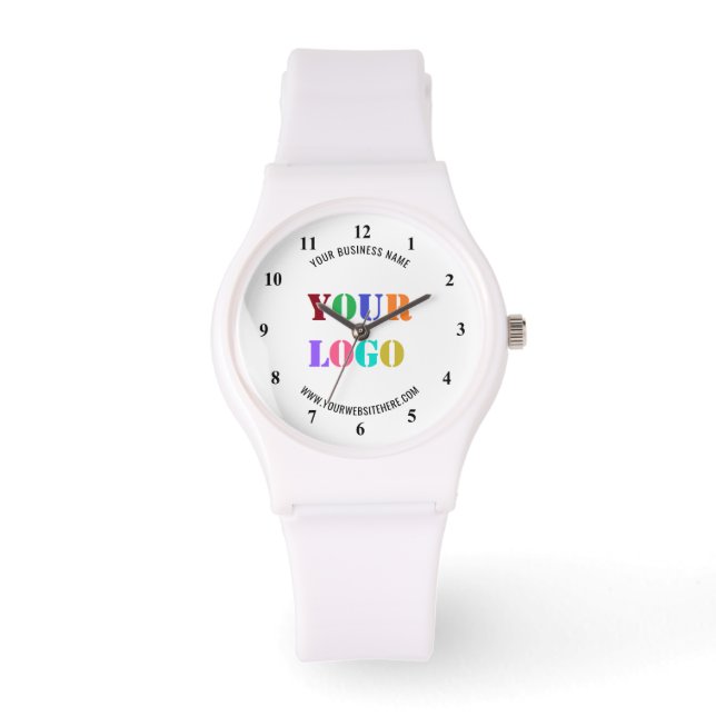 Aangepaste Logo promoties voor bedrijven op maat Horloge (Voorkant)