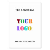 Aangepaste Logo promoties voor bedrijven op maat Kaart (Achterkant)