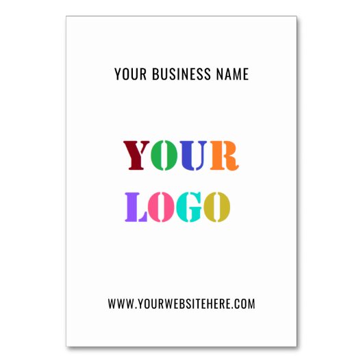 Aangepaste Logo promoties voor bedrijven op maat Kaart (Voorkant)