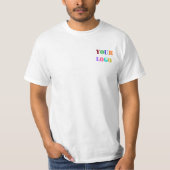 Aangepaste Logo promoties voor bedrijven op maat T-shirt (Voorkant)