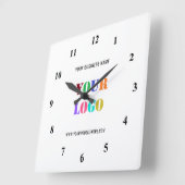 Aangepaste Logo promoties voor bedrijven op maat Vierkante Klok (Hoek)