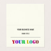 Aangepaste Logo promoties voor bedrijven op maat Visitekaartje (Buitenkant ongevouwen)