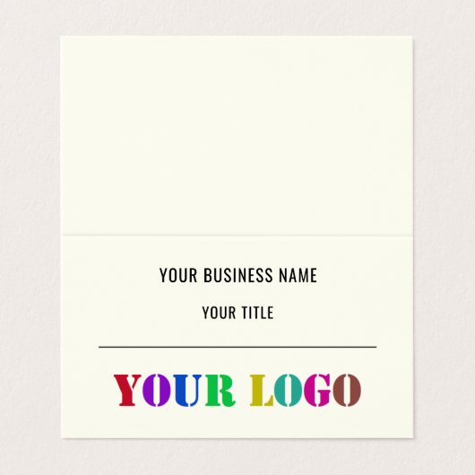 Aangepaste Logo promoties voor bedrijven op maat Visitekaartje (Buitenkant ongevouwen)