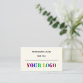 Aangepaste Logo promoties voor bedrijven op maat Visitekaartje (Staand voorkant)