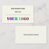 Aangepaste Logo promoties voor bedrijven op maat Visitekaartje (Voorkant / Achterkant)