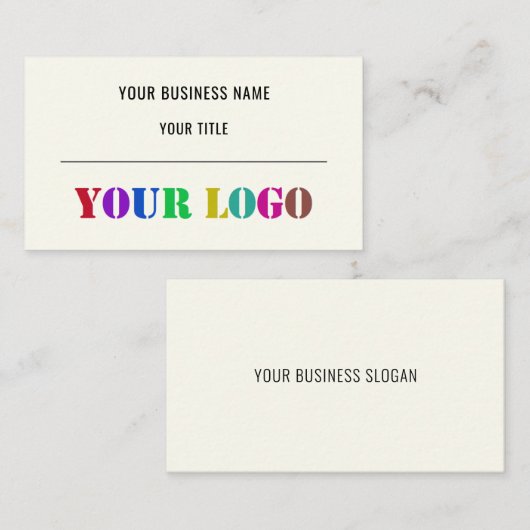 Aangepaste Logo promoties voor bedrijven op maat Visitekaartje (Voorkant / Achterkant)