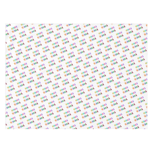 Aangepaste Logo promotietablecloth - Uw kleuren Tafelkleed (Voorkant (Horizontaal))