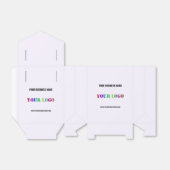 Aangepaste Logo promotievak Jouw naam Website Bedankdoosjes (Uitgevouwen)