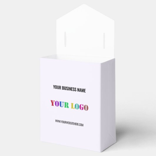 Aangepaste Logo promotievak Jouw naam Website Bedankdoosjes (Geopend)