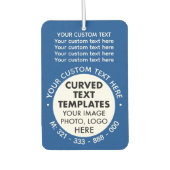 Aangepaste Logo Promotionele BLAUWE Auto Luchtverf Luchtverfrisser (Voorkant)