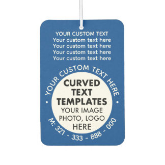 Aangepaste Logo Promotionele BLAUWE Auto Luchtverf Luchtverfrisser