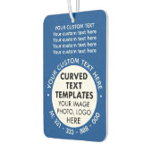 Aangepaste Logo Promotionele BLAUWE Auto Luchtverf Luchtverfrisser (Links)