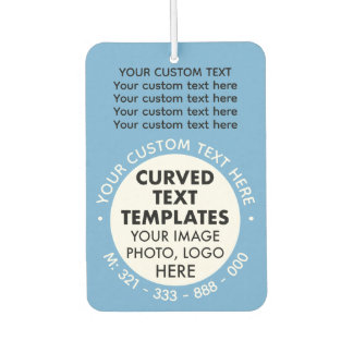 Aangepaste Logo Promotionele BLAUWE Auto Luchtverf Luchtverfrisser