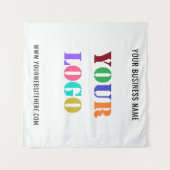 Aangepaste Logo Promotionele Business Tapestry Sja Wandkleed (Voorkant (horizontaal))