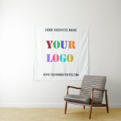 Aangepaste Logo Promotionele Business Tapestry Sja Wandkleed (In situ)
