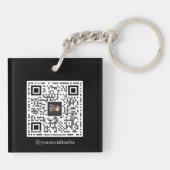 Aangepaste Logo Promotionele Eenvoudige Business B Sleutelhanger (Achterkant)