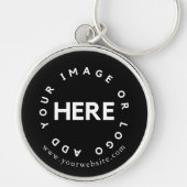 Aangepaste Logo Promotionele Eenvoudige Business B Sleutelhanger (Voorkant)