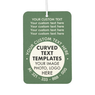 Aangepaste Logo Promotionele GROENE Auto Luchtverf Luchtverfrisser