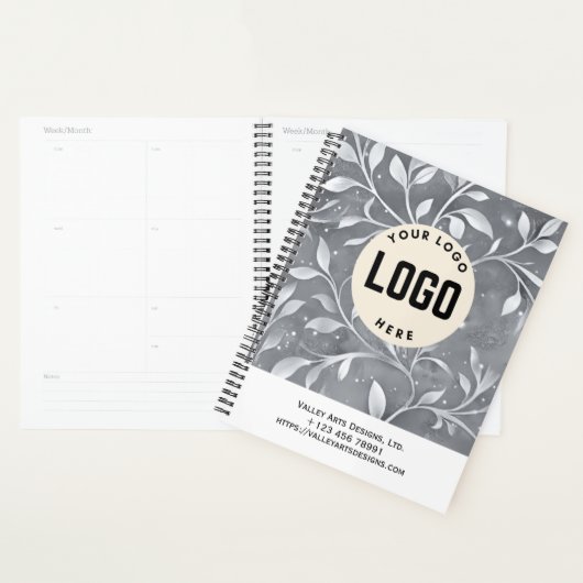 Aangepaste Logo Promotionele Notitieboek, Zilver G Planner (Display)