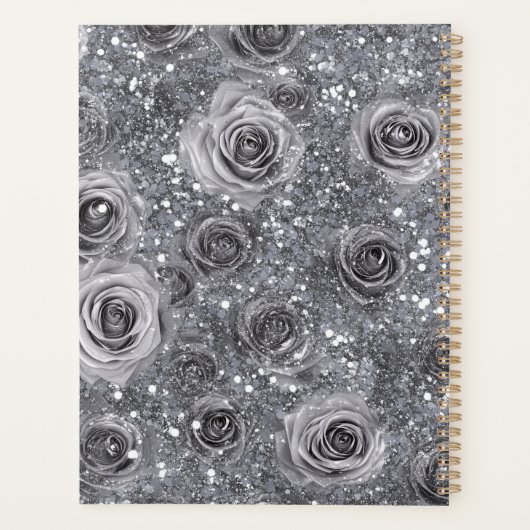 Aangepaste Logo Promotionele Notitieboek, Zilver G Planner (Achterkant)