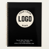 Aangepaste Logo Promotionele Notitieboek, Zwart Planner (Voorkant)