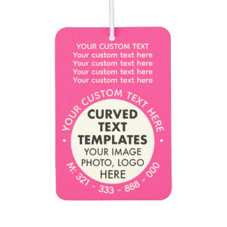 Aangepaste Logo Promotionele ROZE Auto Luchtverfri Luchtverfrisser