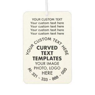 Aangepaste Logo Promotionele WITTE Auto Luchtverfr Luchtverfrisser