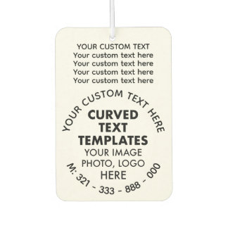 Aangepaste Logo Promotionele WITTE Auto Luchtverfr Luchtverfrisser