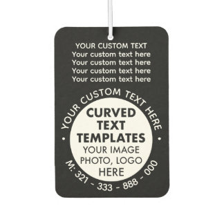 Aangepaste Logo Promotionele ZWARTE Auto Luchtverf Luchtverfrisser