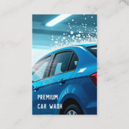 Aangepaste Logo & QR Car Wash Visitekaartje