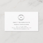 Aangepaste Logo QR-code bruiloft fotograaf Visitekaartje (Voorkant)