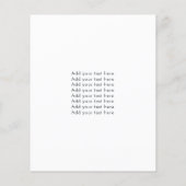 Aangepaste Logo QR-code en foto eenvoudige profess Flyer (Achterkant)