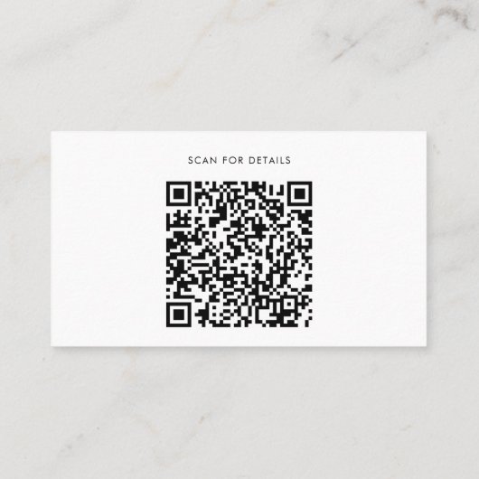 Aangepaste Logo QR-code en pictogrammen voor socia Visitekaartje (Achterkant)