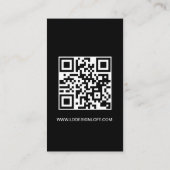 Aangepaste logo QR-code Let's Get Social Media-web Visitekaartje (Achterkant)