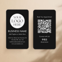 Aangepaste Logo QR Code Modern Minimalistisch Prof