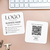 Aangepaste Logo QR Code Modern Minimalistisch Zwar
