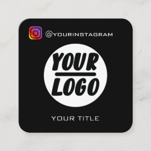 Aangepaste logo   QR-code   Pictogrammen voor soci Vierkante Visitekaartje