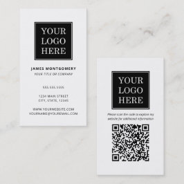 Aangepaste Logo QR-code Professioneel Visitekaartje