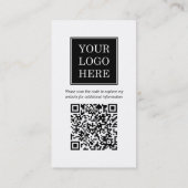 Aangepaste Logo QR-code Professioneel Visitekaartje (Achterkant)