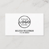 Aangepaste Logo QR Code Professioneel Wit Visitekaartje (Voorkant)