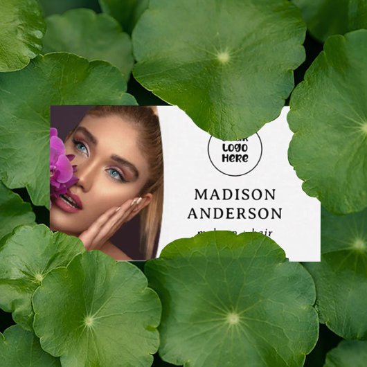 Aangepaste Logo, QR-code Professionele make-up art Visitekaartje