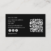 Aangepaste Logo, QR-code Professionele make-up art Visitekaartje (Achterkant)