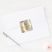 Aangepaste Logo QR-code - Promotie Scant it WWW-Ro Vierkante Sticker (Envelop)