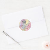 Aangepaste Logo QR-code promotionele Holograaf. Ro Ronde Sticker (Envelop)