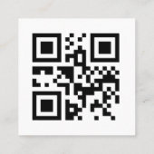 Aangepaste Logo QR-code Sociale media Bedankt Wit Kortingskaartje (Achterkant)