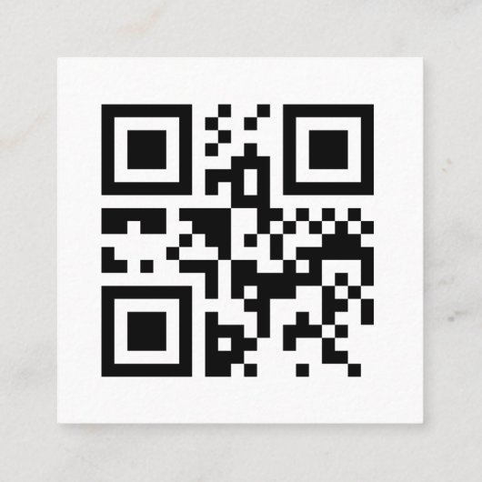 Aangepaste Logo QR-code Sociale media Bedankt Wit Kortingskaartje (Achterkant)